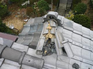 屋根のリフォーム・瓦屋根の破損、交換　松戸市